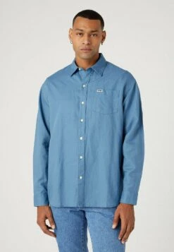 Wrangler Pkt- Overhemd - Captains Blue