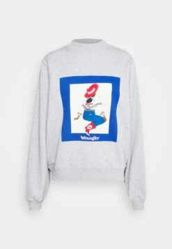 Wrangler Sweater - Light Grey -Wrangler f2a3a574b3654fad97edaca5a7d26fa4