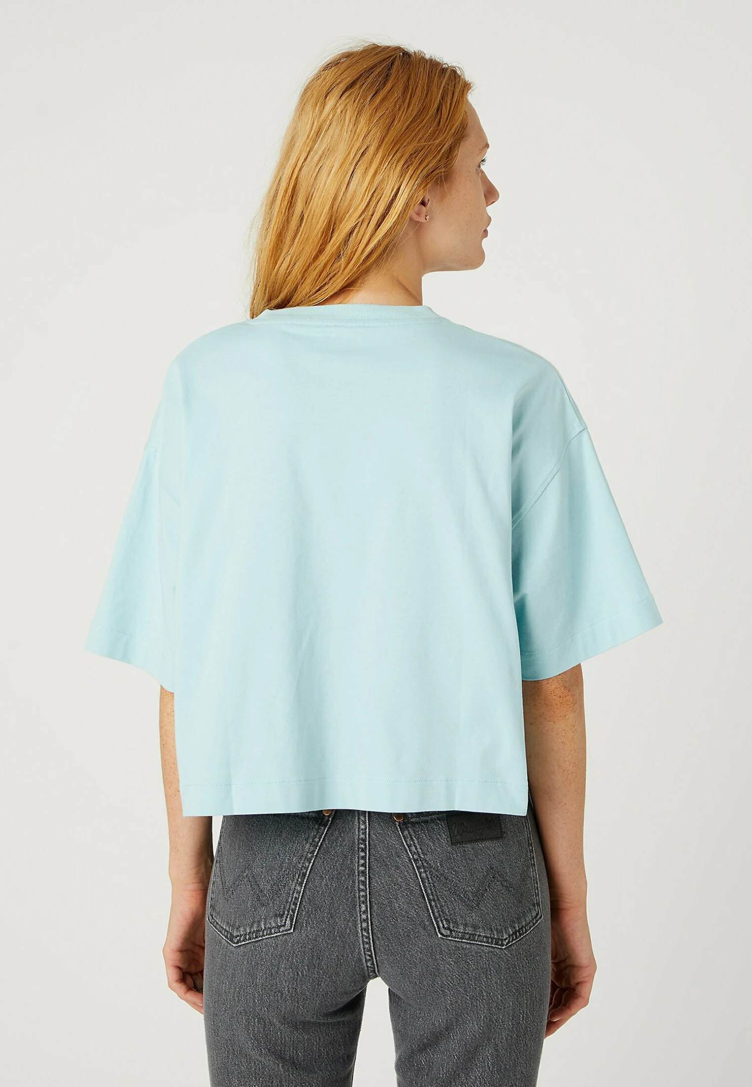 Wrangler Boxy - T-Shirt Print - Canal Blue 5 Wrangler Boxy - T-Shirt Print - Canal Blue - Afbeelding 3