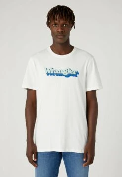 Wrangler Graphic Tee - T-Shirt Print - Worn White