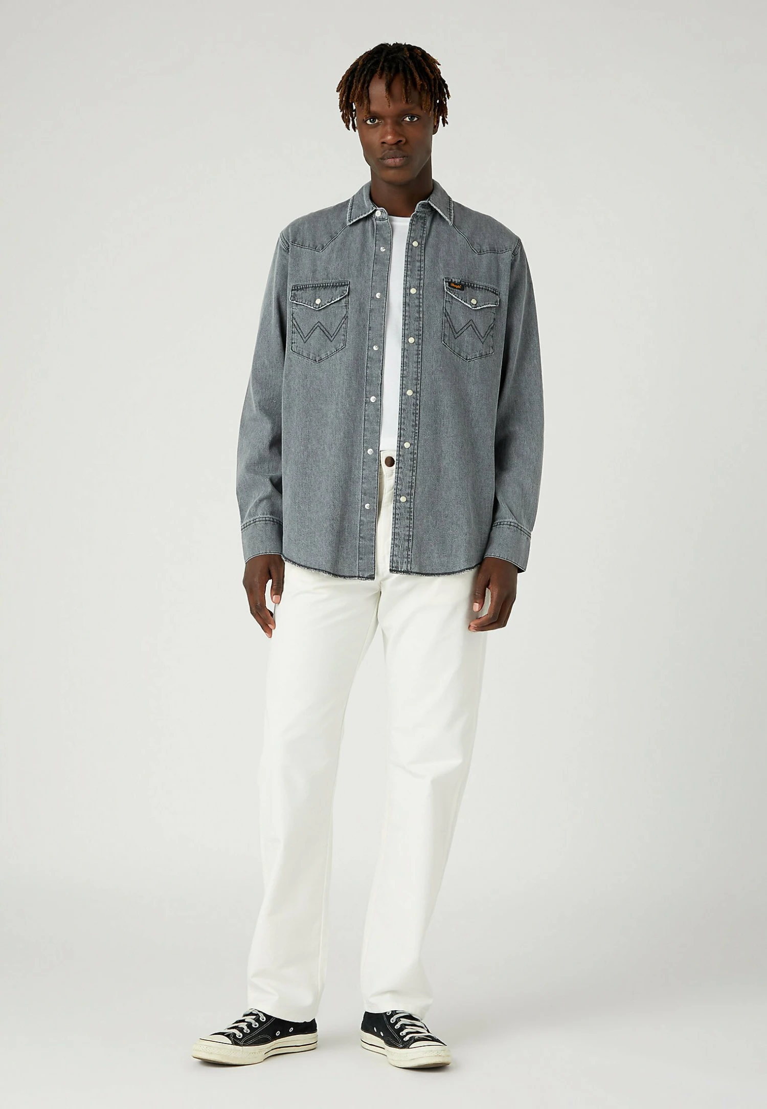 Wrangler Heritage - Overhemd - Washed Black 4 Wrangler Heritage - Overhemd - Washed Black - Afbeelding 2