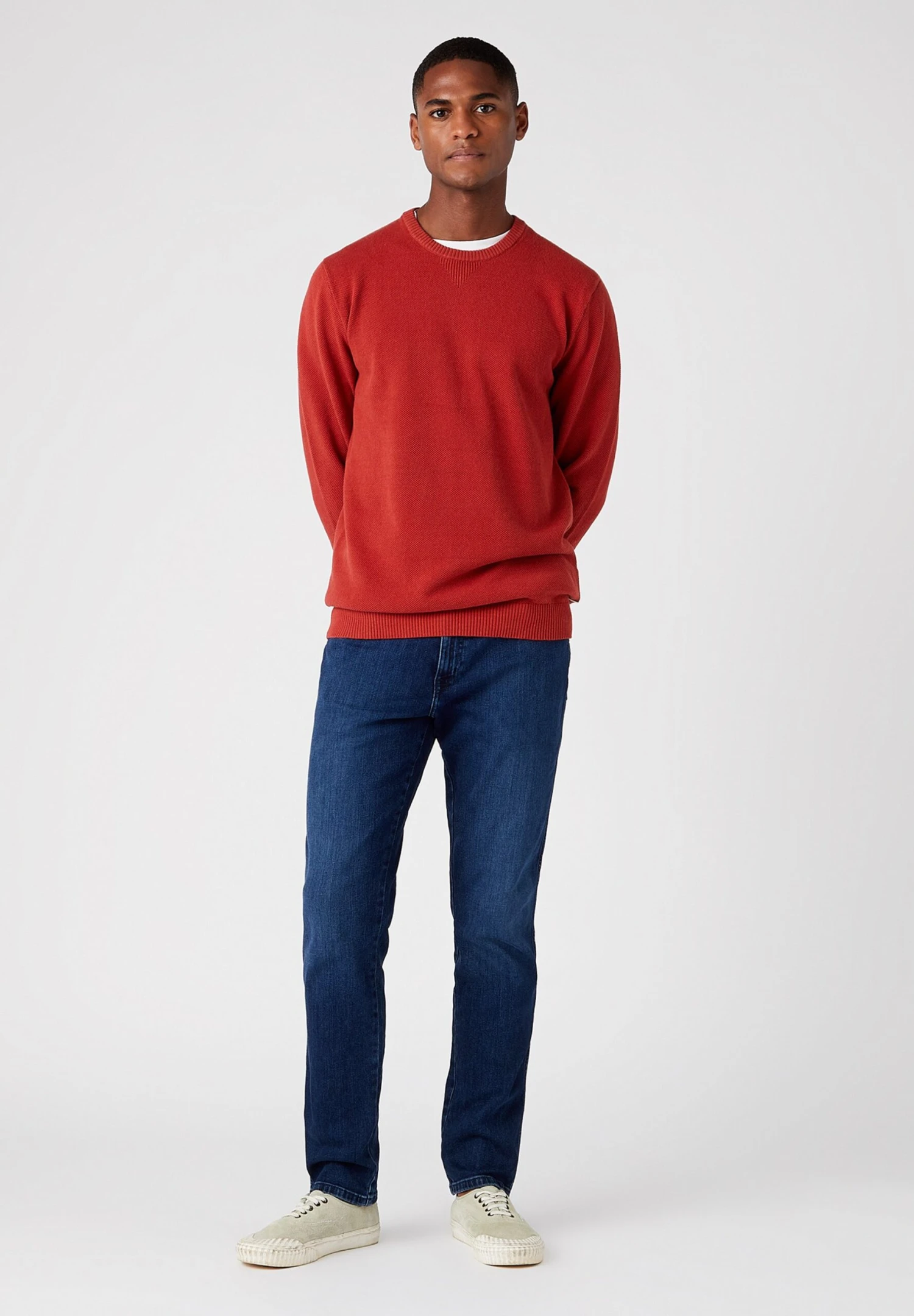 Wrangler Two Tone - Trui - Bossa Nova Red 4 Wrangler Two Tone - Trui - Bossa Nova Red - Afbeelding 2