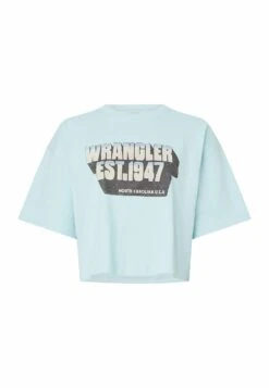 Wrangler Boxy - T-Shirt Print - Canal Blue 11 Wrangler Boxy - T-Shirt Print - Canal Blue -Wrangler f7645277bf4747e290537ef27006fd14