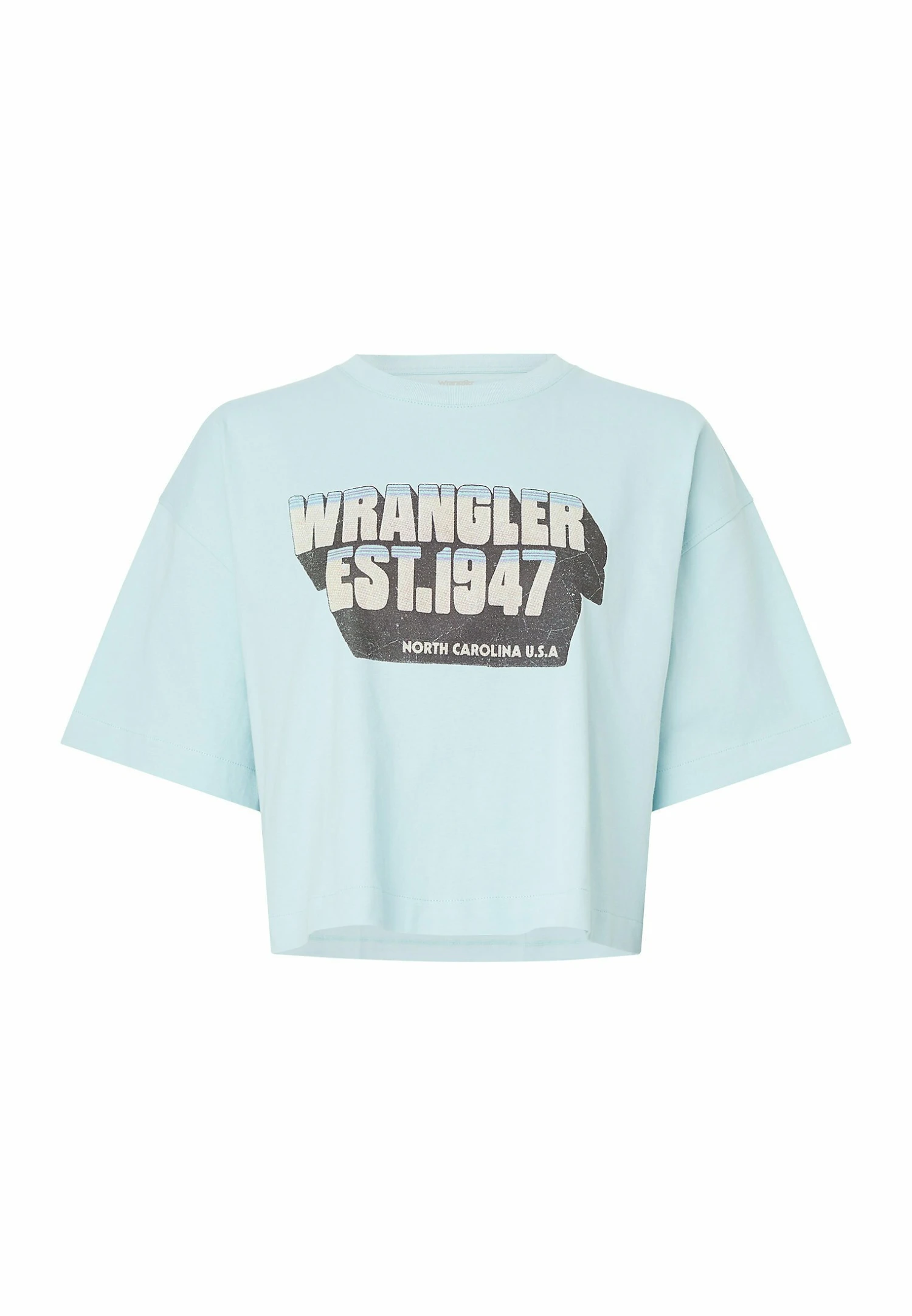 Wrangler Boxy - T-Shirt Print - Canal Blue 7 Wrangler Boxy - T-Shirt Print - Canal Blue - Afbeelding 5