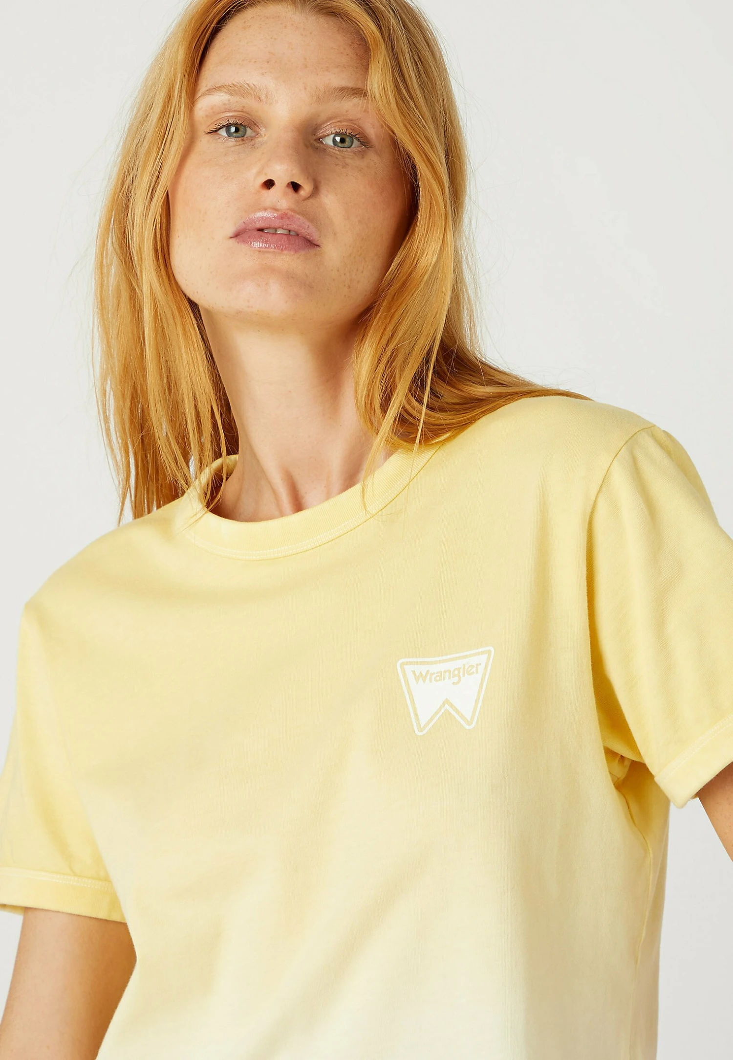 Wrangler Ringer - T-Shirt Print - Pale Banana 6 Wrangler Ringer - T-Shirt Print - Pale Banana - Afbeelding 4