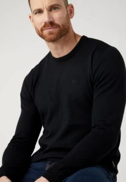 Wrangler Crewneck - Trui - Real Black -Wrangler fa5de939223b4242afc18b97fcc62956