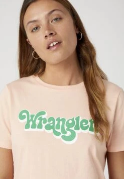 Wrangler Regular Tee - T-Shirt Print - Peach Melba -Wrangler fcf95d8b69e542e58825f4405cb308c0