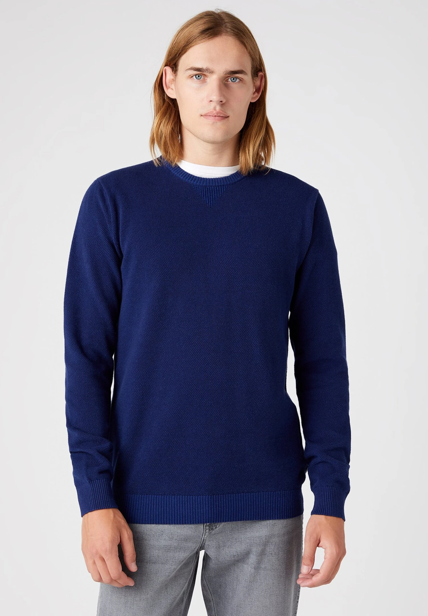 Wrangler Two Tone - Trui - Medieval Blue 3 Wrangler Two Tone - Trui - Medieval Blue