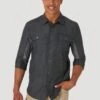 Wrangler All Terrain Gear Mixed Materials Shirt - Overhemd - Black -Wrangler fe7cc4a787604b95a25a96c64c50068d
